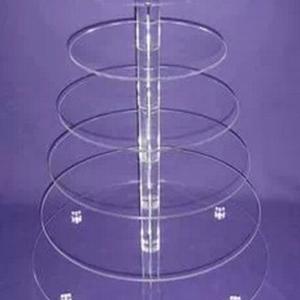 76543层水晶OEM圆形亚克力杯子糕饼蛋糕食物塔婚礼生日糕饼蛋糕食物OEM