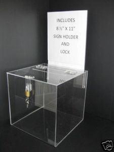 加工定制定做树脂玻璃亚克力选票/投票赠送礼物盒盒子