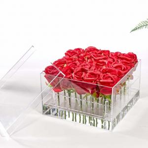 定制订制风格小型花朵鲜花植物亚克力盒子