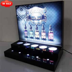 E照明灯光发光雾化液展示架亚克力香烟电子烟烟具展示架