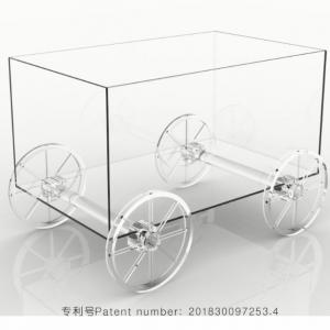 设计正方形四方形形状写字台办公桌养鱼缸水池