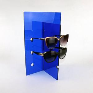 蓝色颜色OEM太阳眼镜展示架