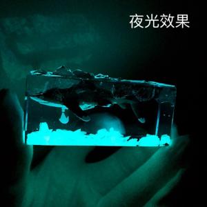 纪念物纪念品OEM亚克力立方体建筑鱼